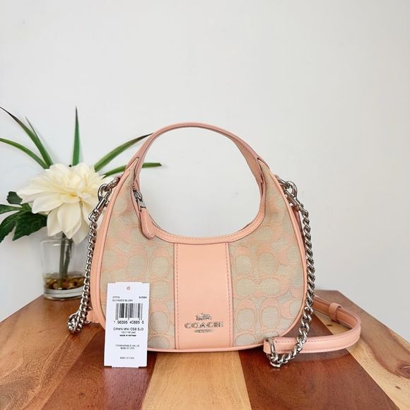 NWT Coach Carmen Mini Crossbody In Signature Jacquard - Picture 6 of 9